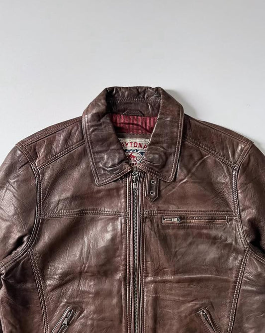 Whiskey Brown Classic Leather Jacket