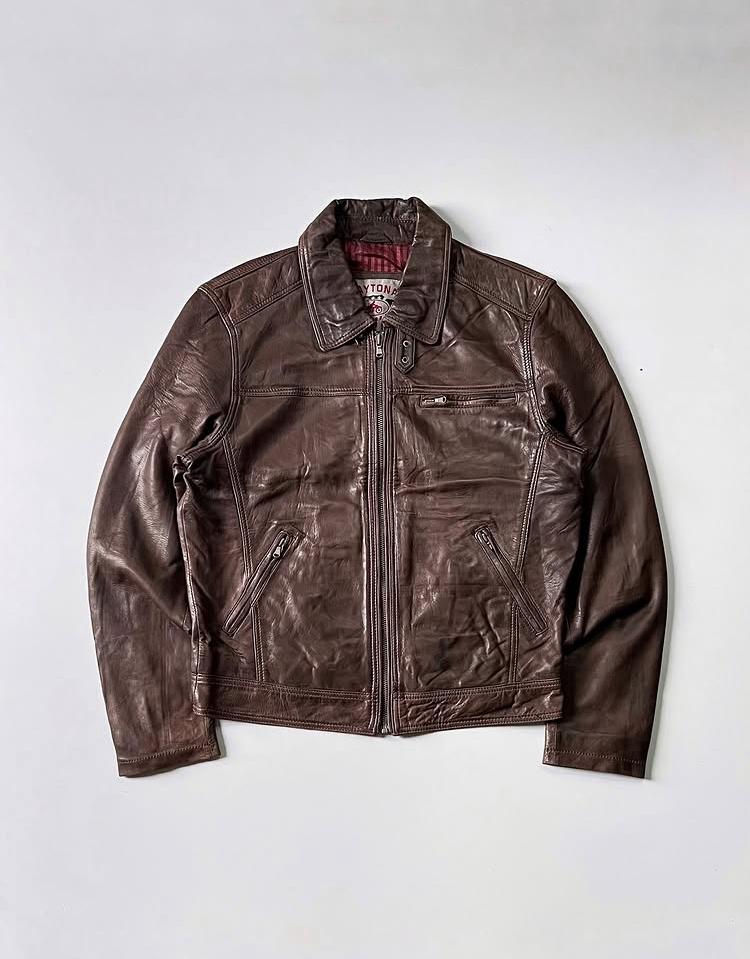Whiskey Brown Classic Leather Jacket