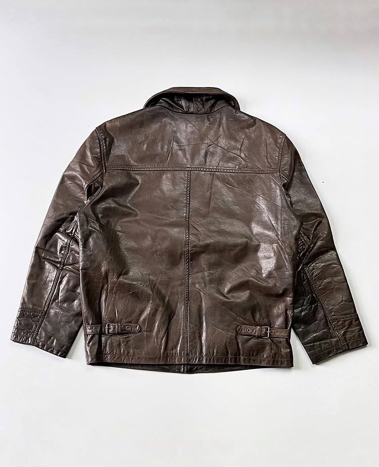 Rustic Brown Leather Jacket