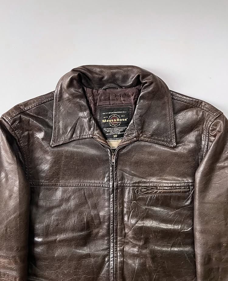 Rustic Brown Leather Jacket