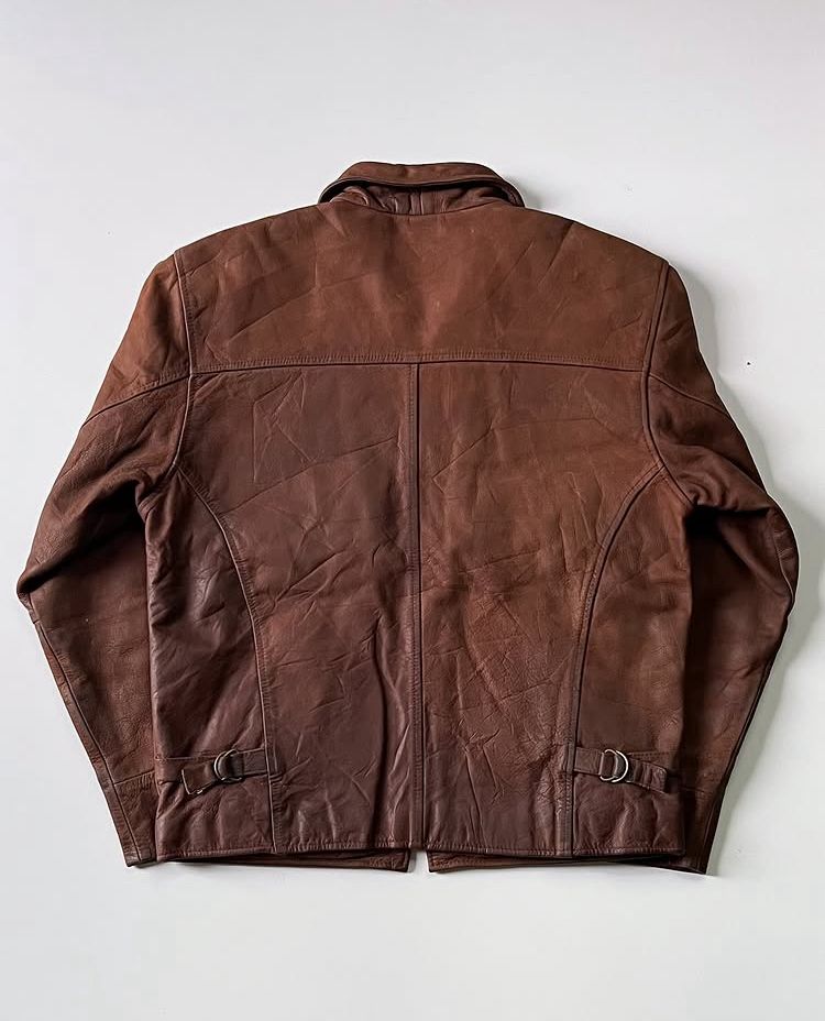 Tan Brown Leather Jacket