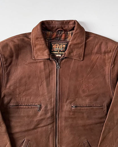 Tan Brown Leather Jacket